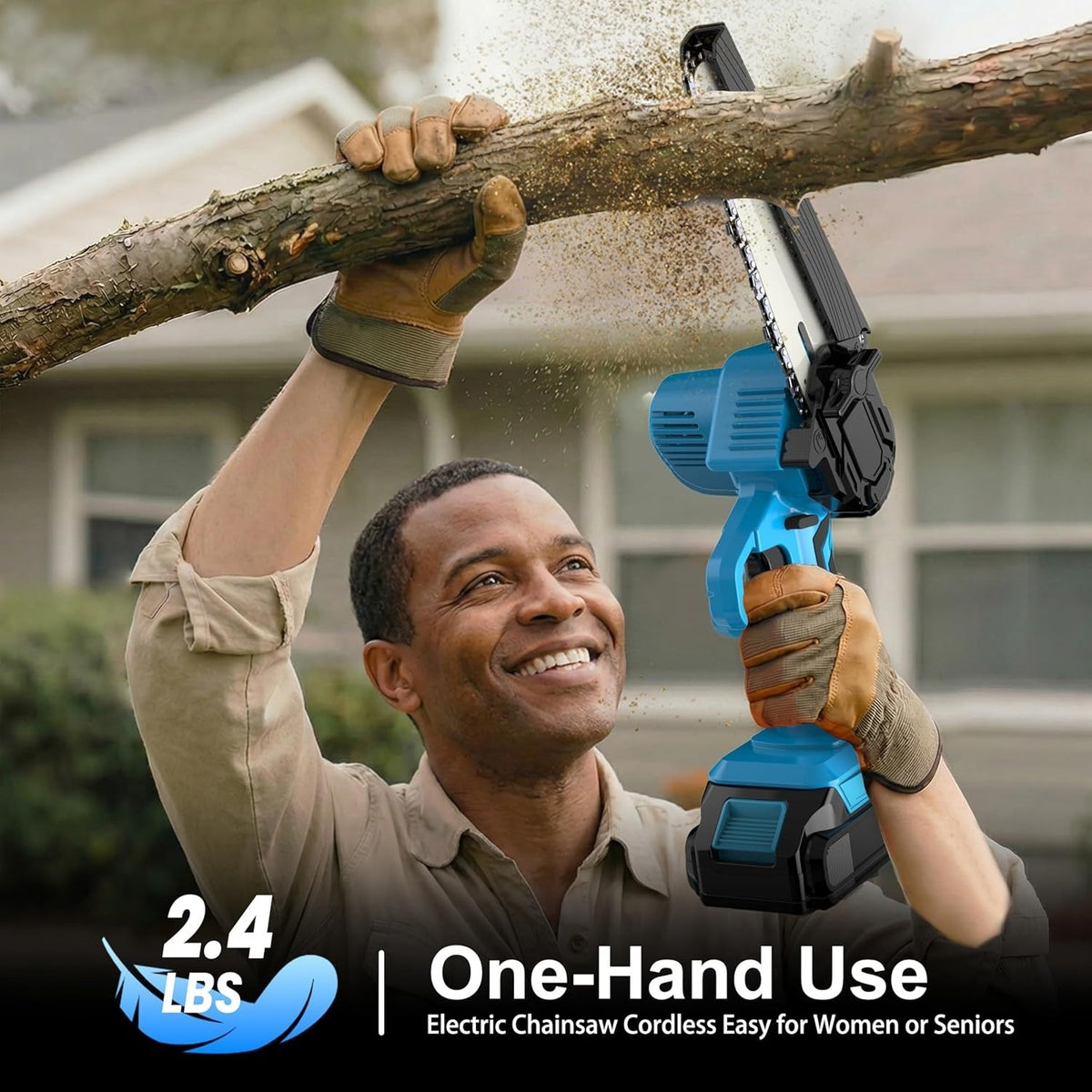 TrimForce™ 6-Inch Cordless Mini Chainsaw